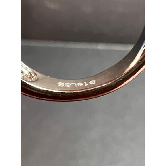 NEW Labradorite stainless steel ring size 7 - Picture 7 of 16